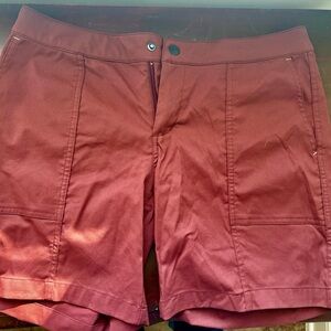Stio Women's Burnt Orange Stretch Utility Shorts